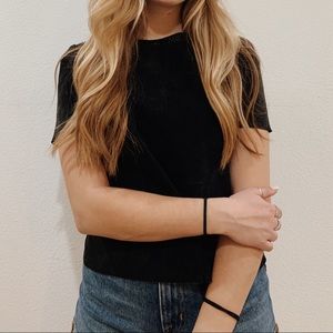 Zara Suede Top